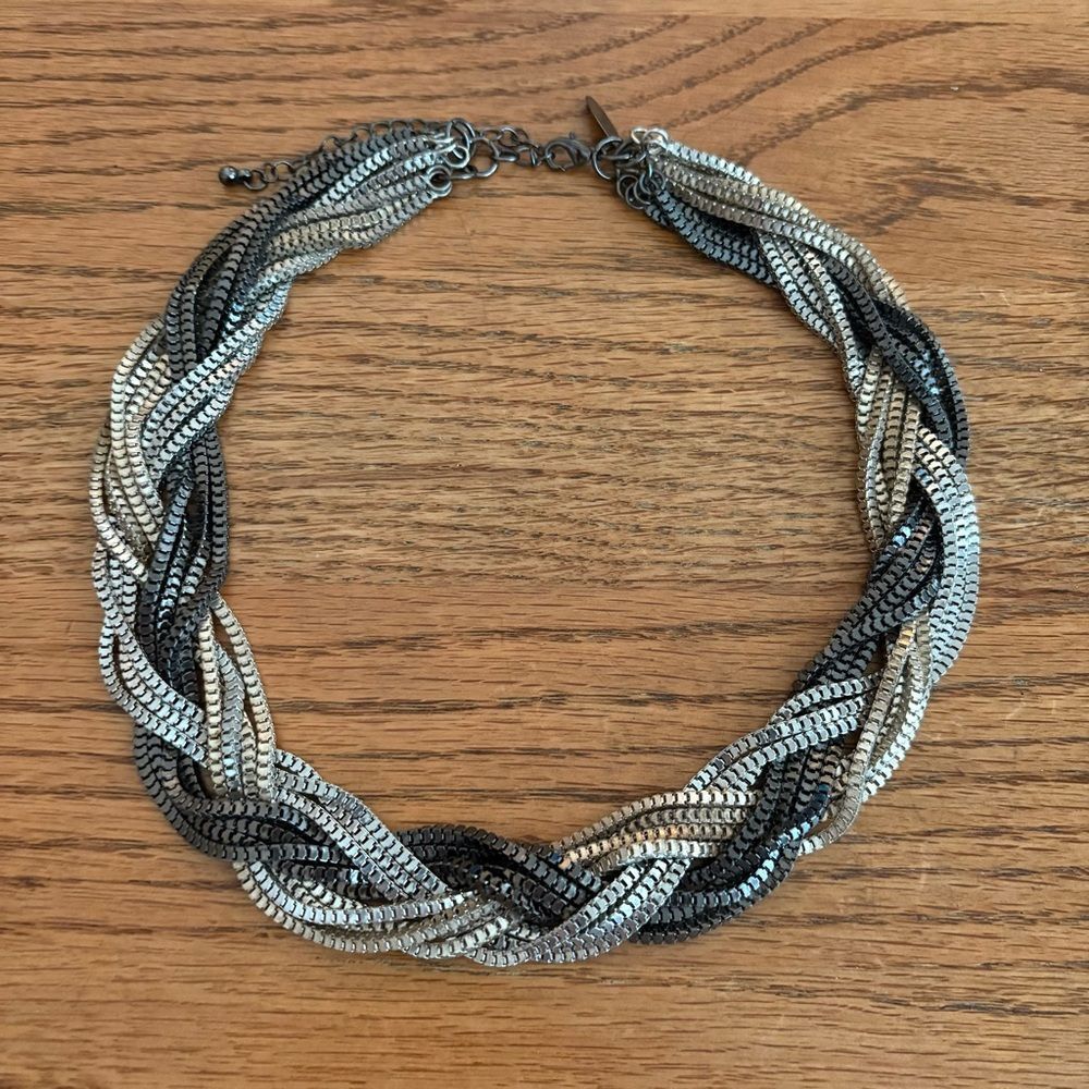 New York & Company | Tri-Color Collar Necklace | 17” Adjustable